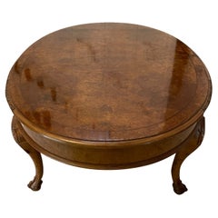 Outstanding Quality Antique Oval Burr Walnut 8 Seater Dining Table
