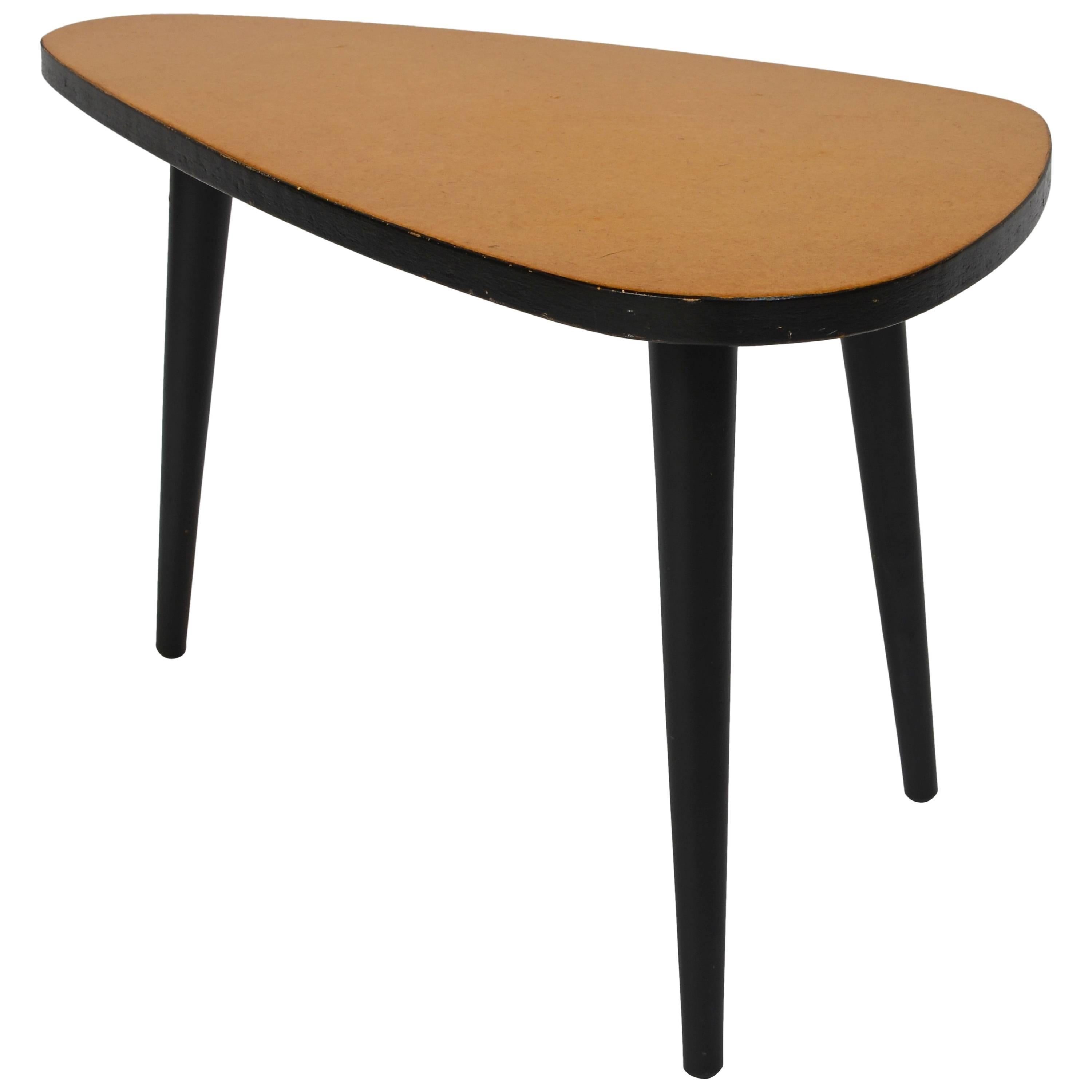 Lacquered Cork Side Table by Maruni, Japan, 1955 For Sale
