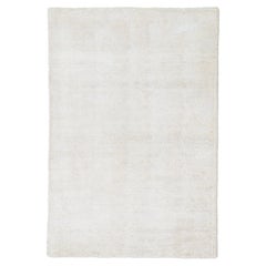 Colección Desierto Moderno Alfombra De Seda Personalizada En Marfil By Apadana