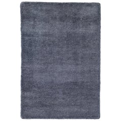 Modern Desert Collection Custom Silk Rug In Dark Gray By Apadana