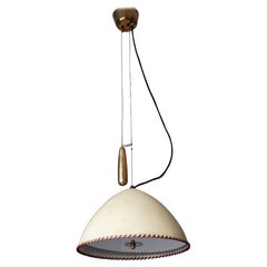 Paavo Tynell counter weight pendant light model A1983, Taito OY, circa 1940