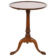 Kittinger Queen Anne Mahogany Pedestal Wine Table, Circa 1960s