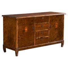 Armadio di design svedese, betulla, metallo, Svezia, anni '30