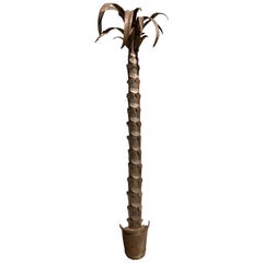 Jansen Style Metal Wall Mount Palm Tree Original Condition