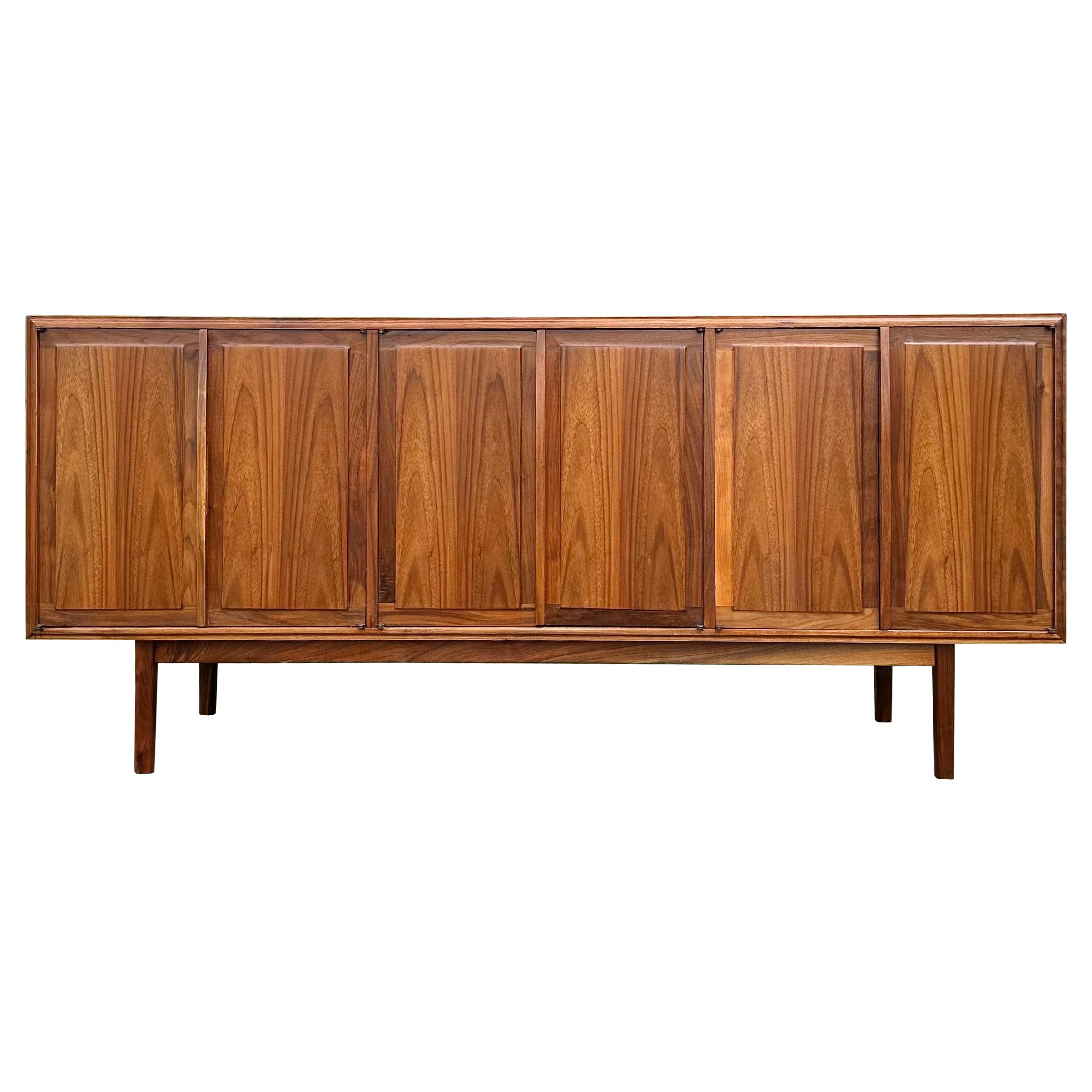 Founders Mid-Century Modern Walnut Credenza