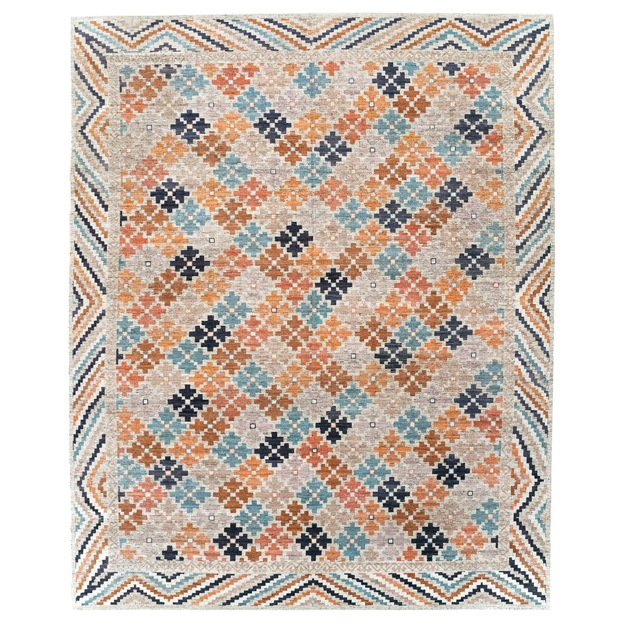Alfombra moderna del Turquestán Oriental Khotan Tamaño de la habitación
