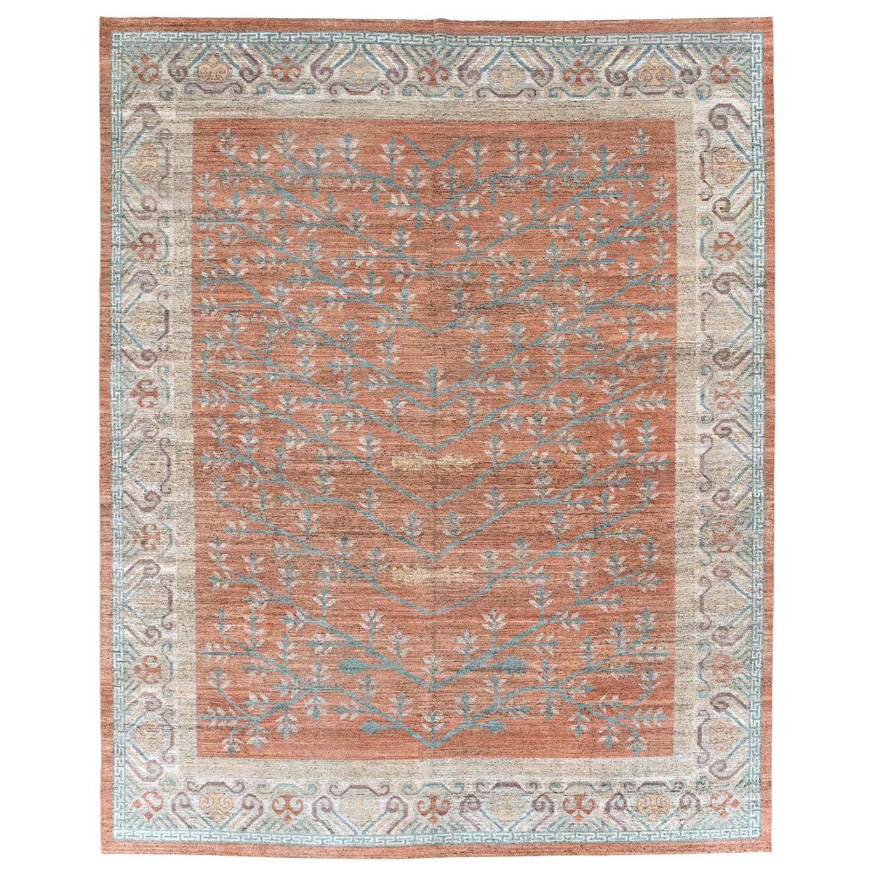 Alfombra moderna del Turquestán Oriental Khotan Tamaño de la habitación