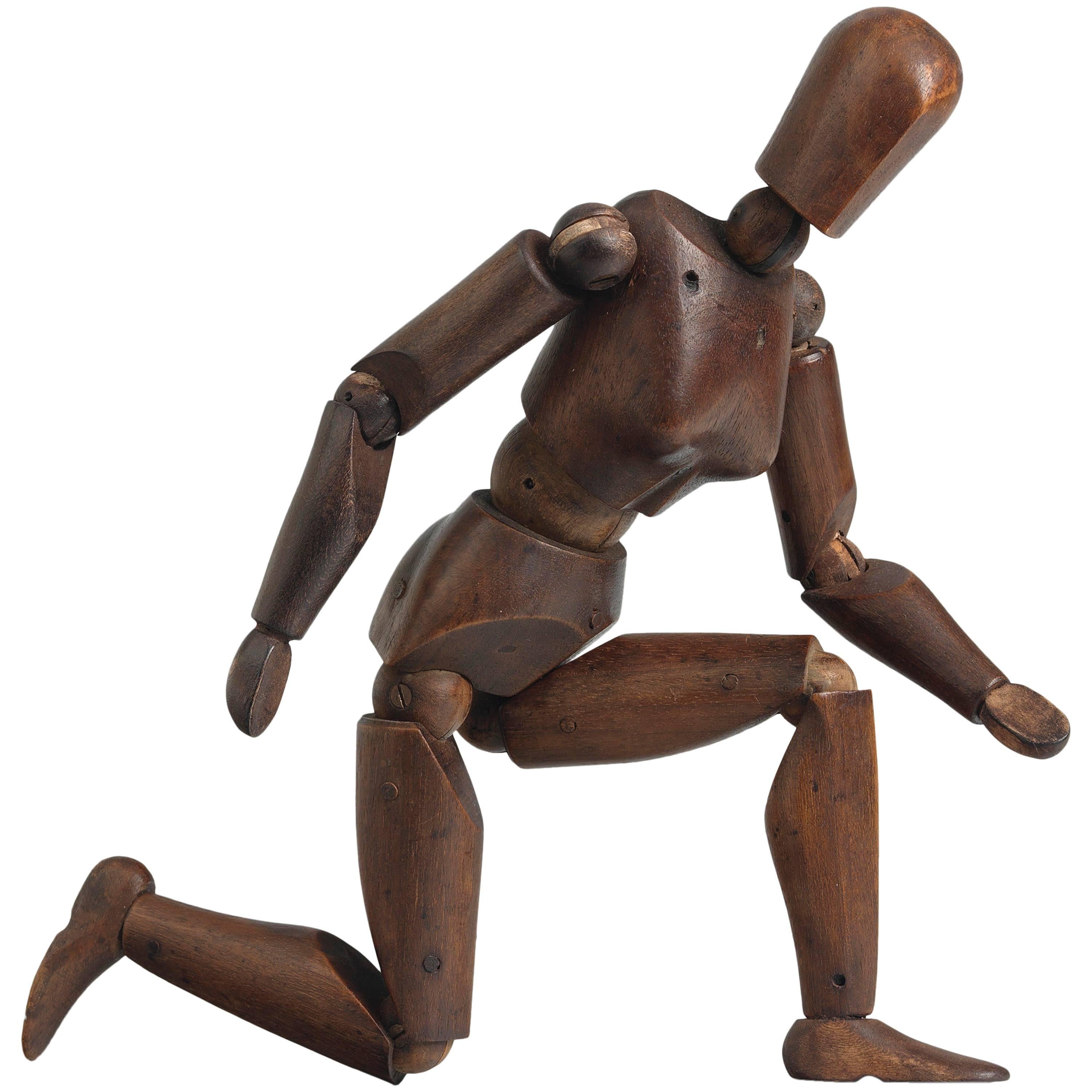 19th Century Articulated Artist's Female Lay Figure or Mannequin
