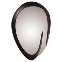 Mia Wall Mirror, Ebony stain on Ash Wood by Amorph