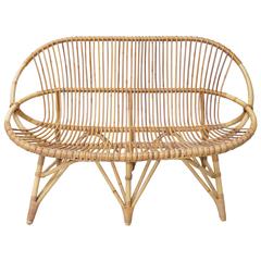 Rattan Loveseat Two-Seat Rohe Noordwolde