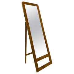 Vintage solid pine wood mirror, 1970’s