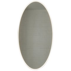 Ovalis Miroir contemporain éclairé par l'avant avec cadre en laiton, XL