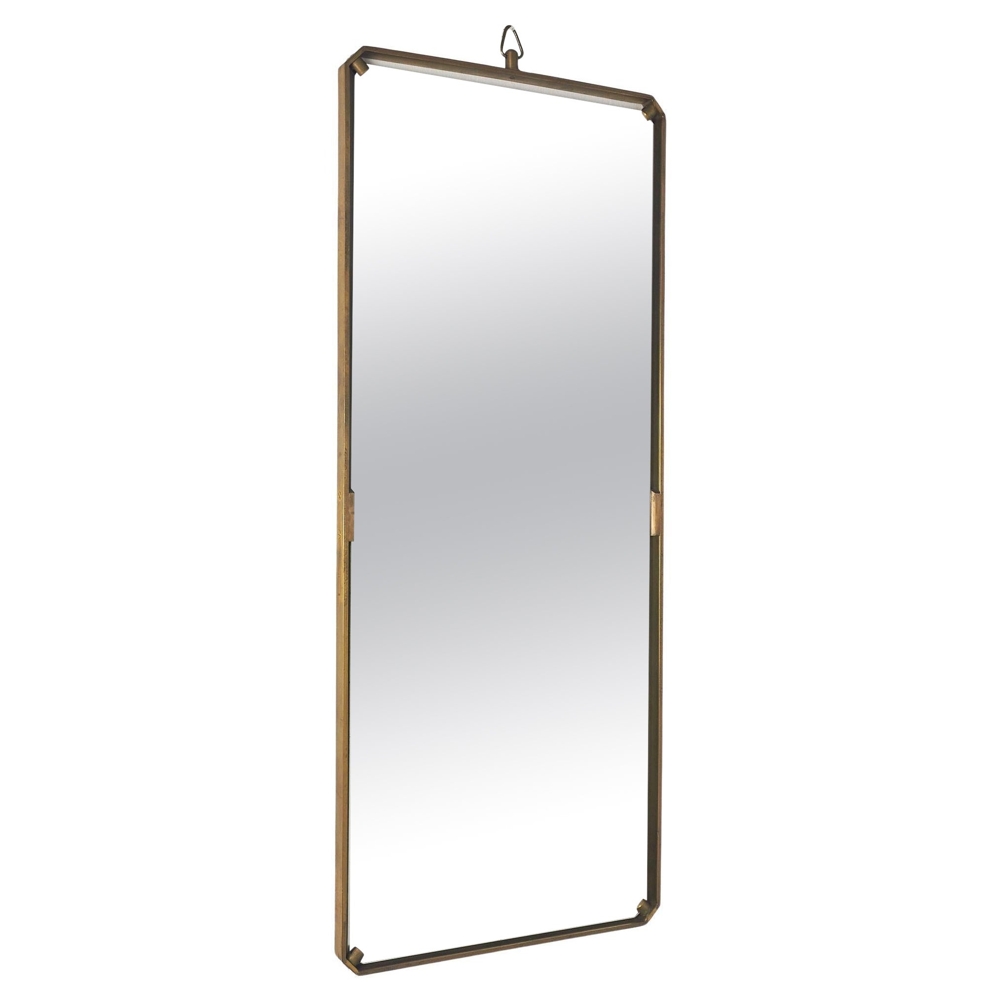 Brass mirror by "Fontana Arte" 1950s