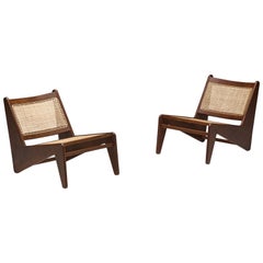 Kangaroo-Stühle PJ-SI-59 von Pierre Jeanneret, Chandigarh, 1955