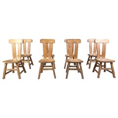 Vintage dining chairs by Depuydt, set of 8 - 1960s