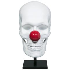 "Clown Skull" Porcelain Sculpture by Alexandre Nicolas