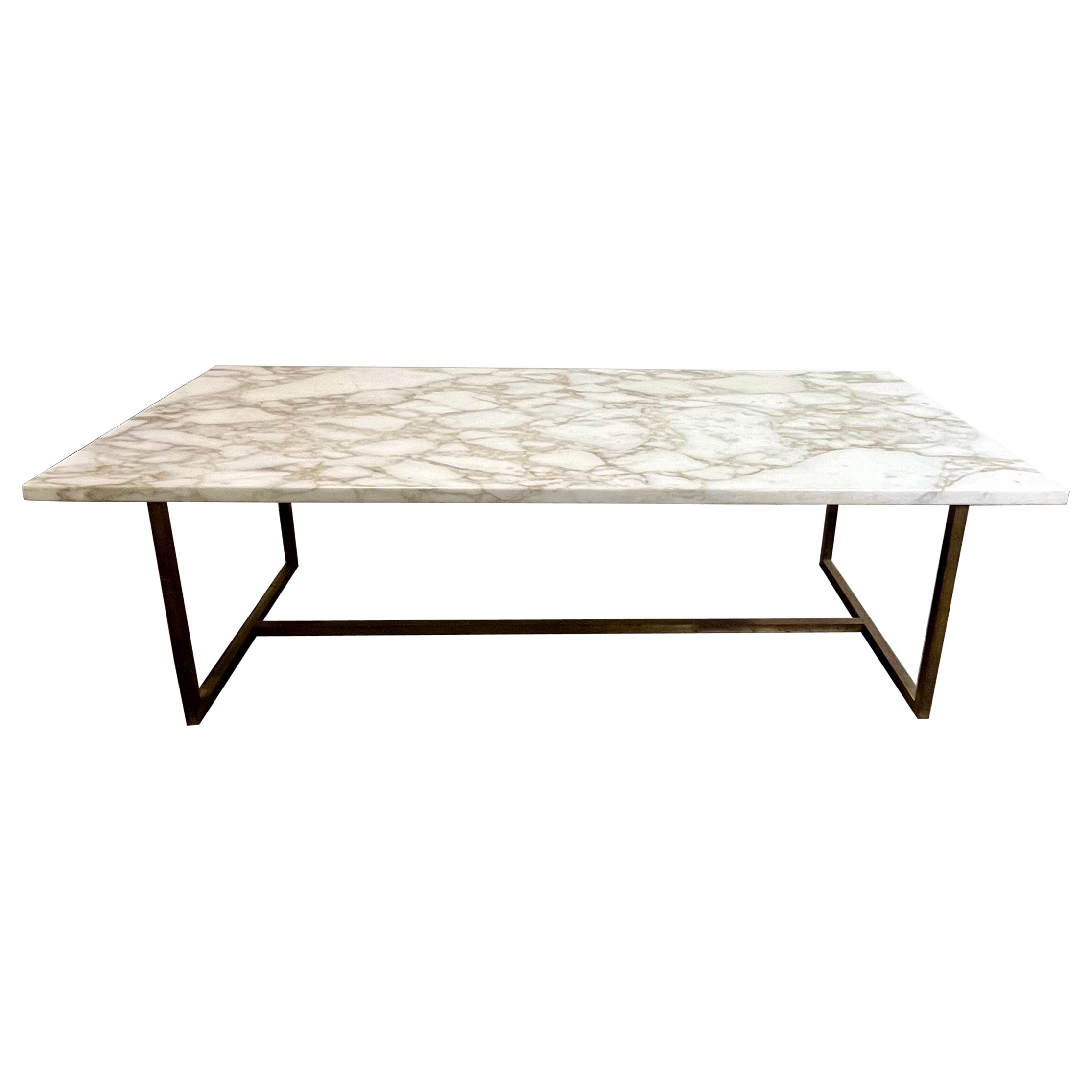 Mid Century Marmor Couchtisch