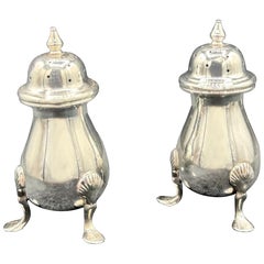 A Pair of Sterling Silver Salt & Pepper Shakers