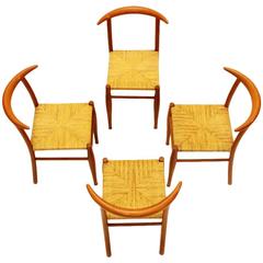 Tesse Dining Chairs by Phillip Starck for Driade, 1989, Set of Four