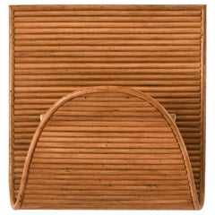Rattan Modern Wall Mounted Magazine Rack Aldo. Mid-Century Style