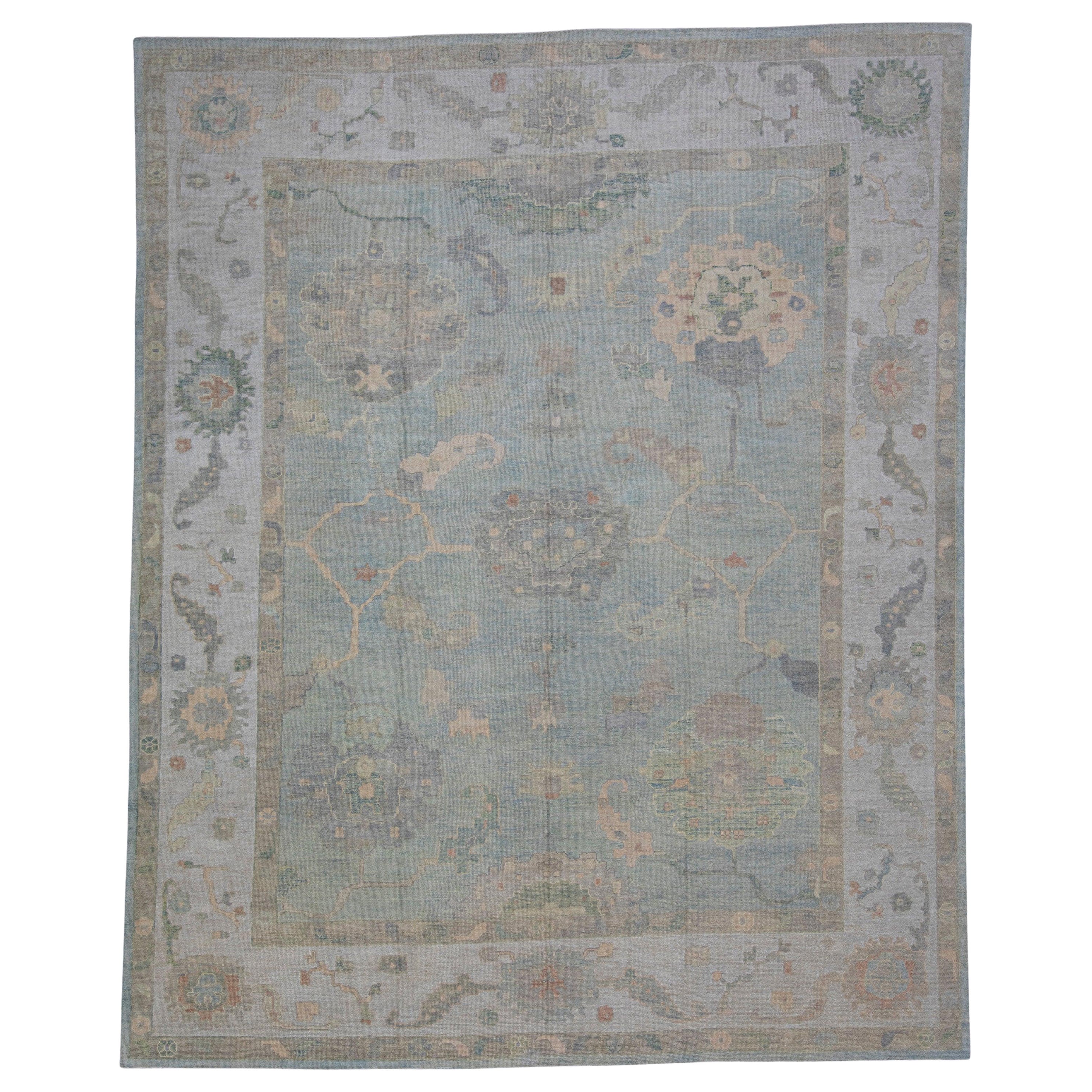 Alfombra turca Oushak 12'4" x 15'2" #12035