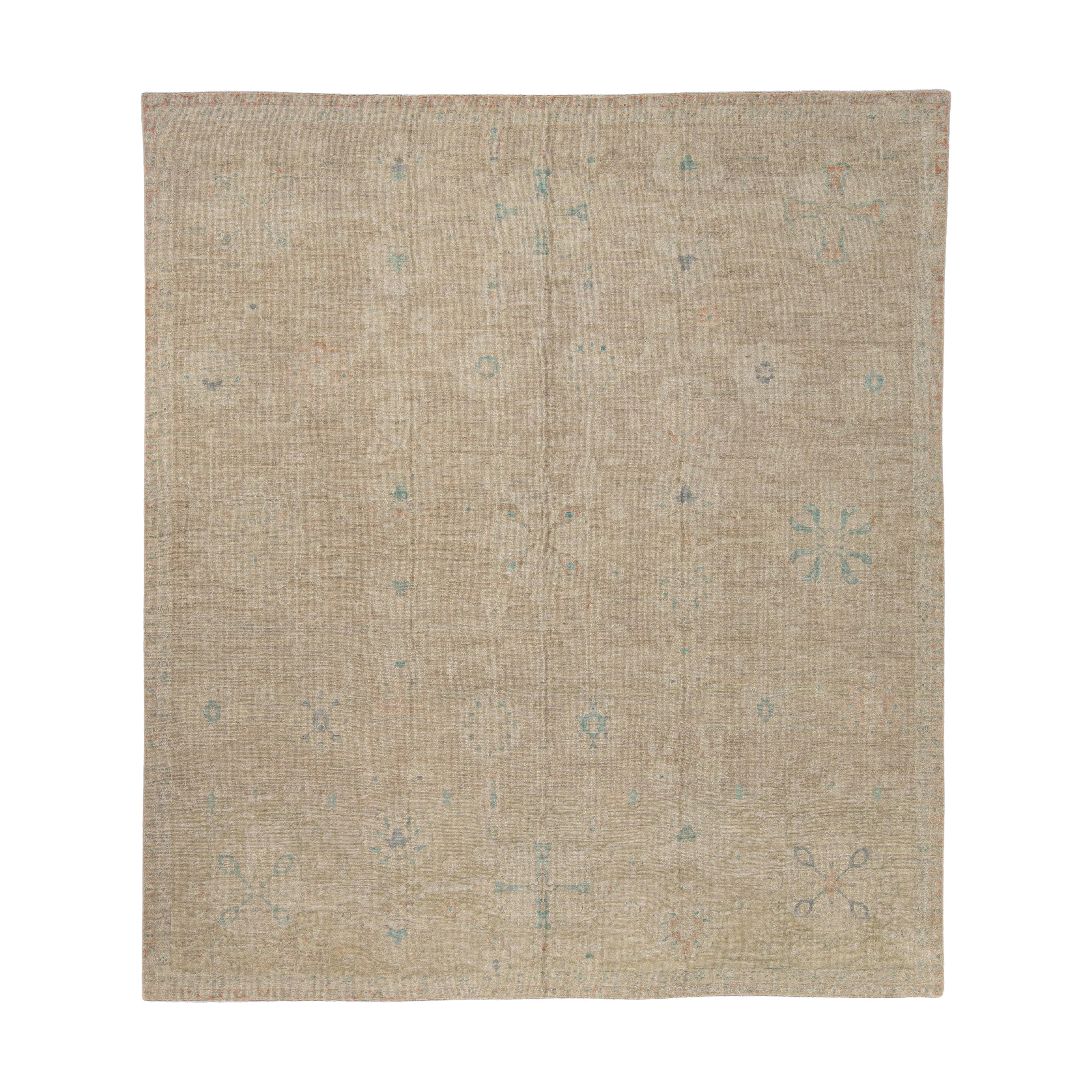 Antique Look Turkish Oushak Rug 9'2" x 10'5" #5059