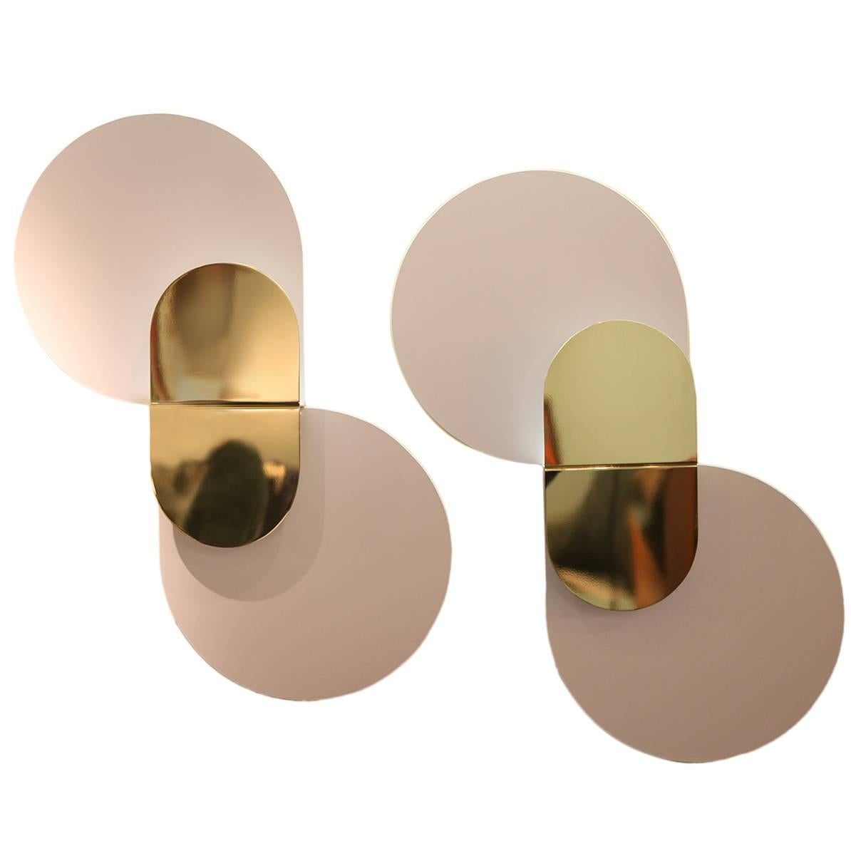 Pair of Wall Lights by Giannino Crippa for Lumi Milano, 1970 For Sale