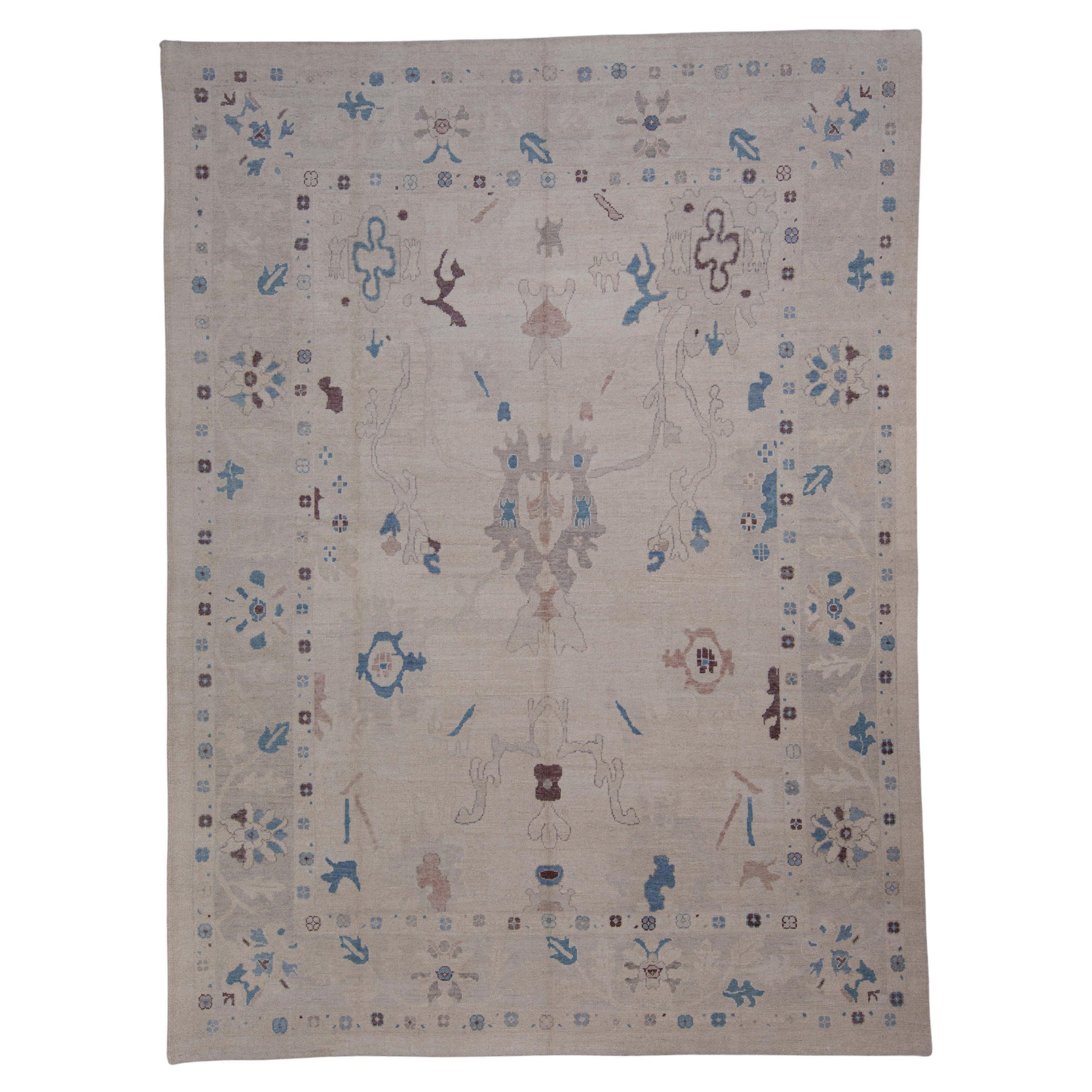 Turkish Oushak Rug 10'5" x 14'2" #6052