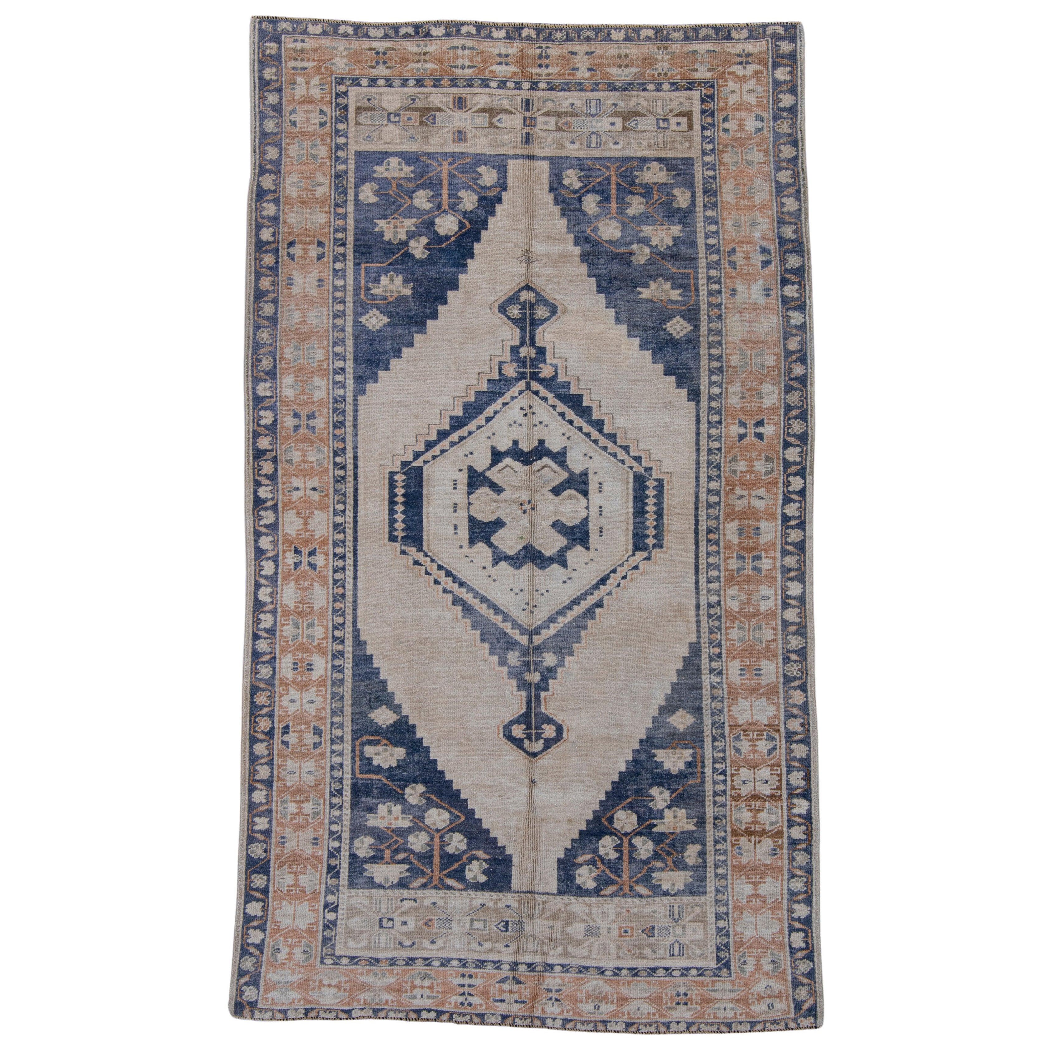 Tapis turc vintage d'Anatolie 5'1" x 8'9" n° 6002