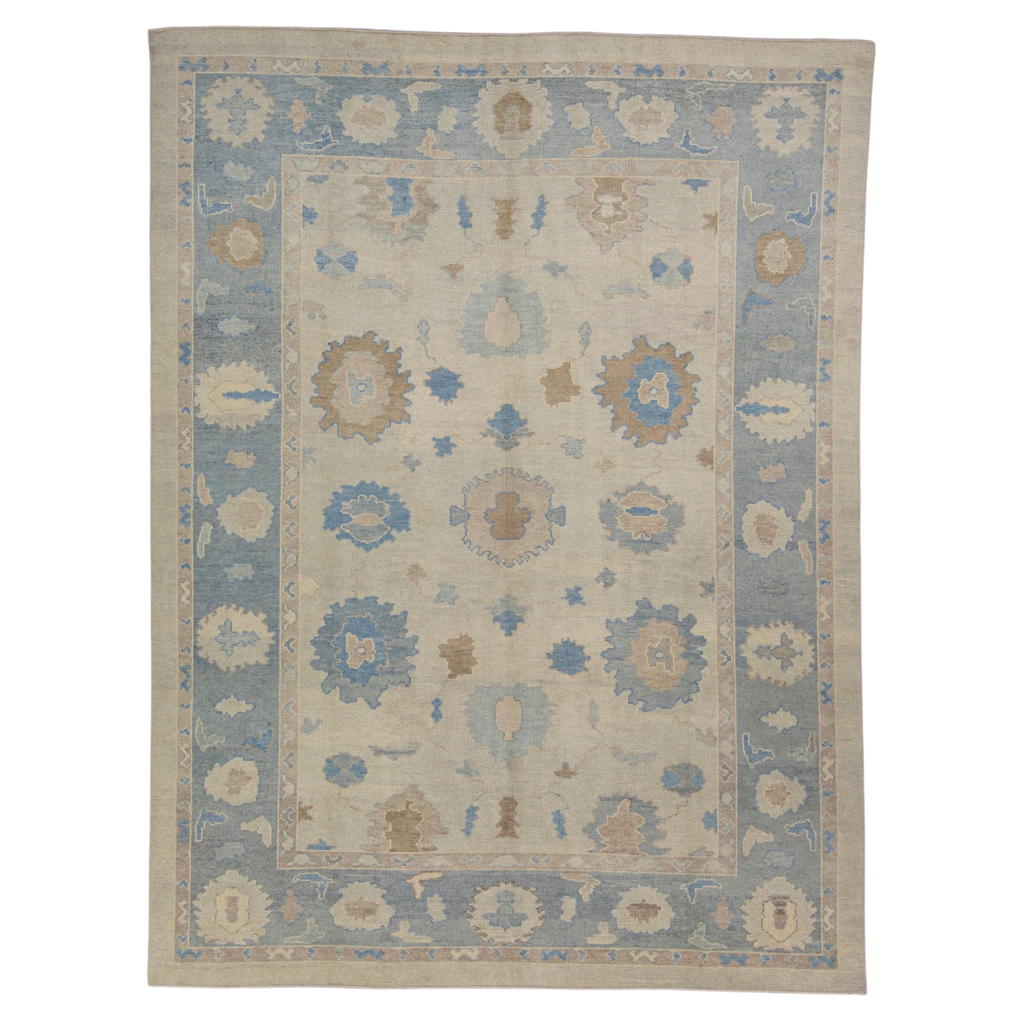 Türkischer Oushak-Teppich 9'4" x 12'5" #3171