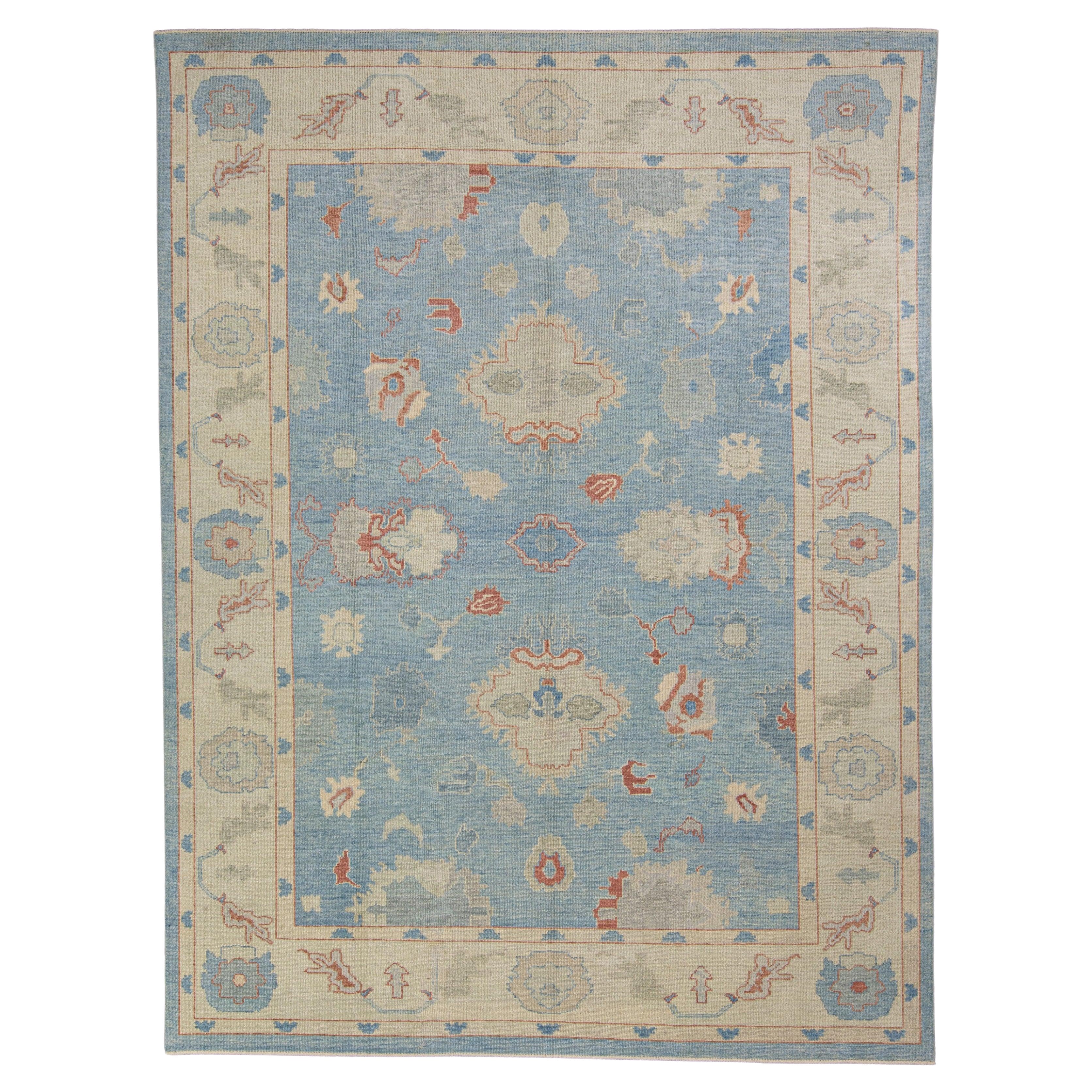 Turkish Oushak Rug 9'10" x 12'11" #3170