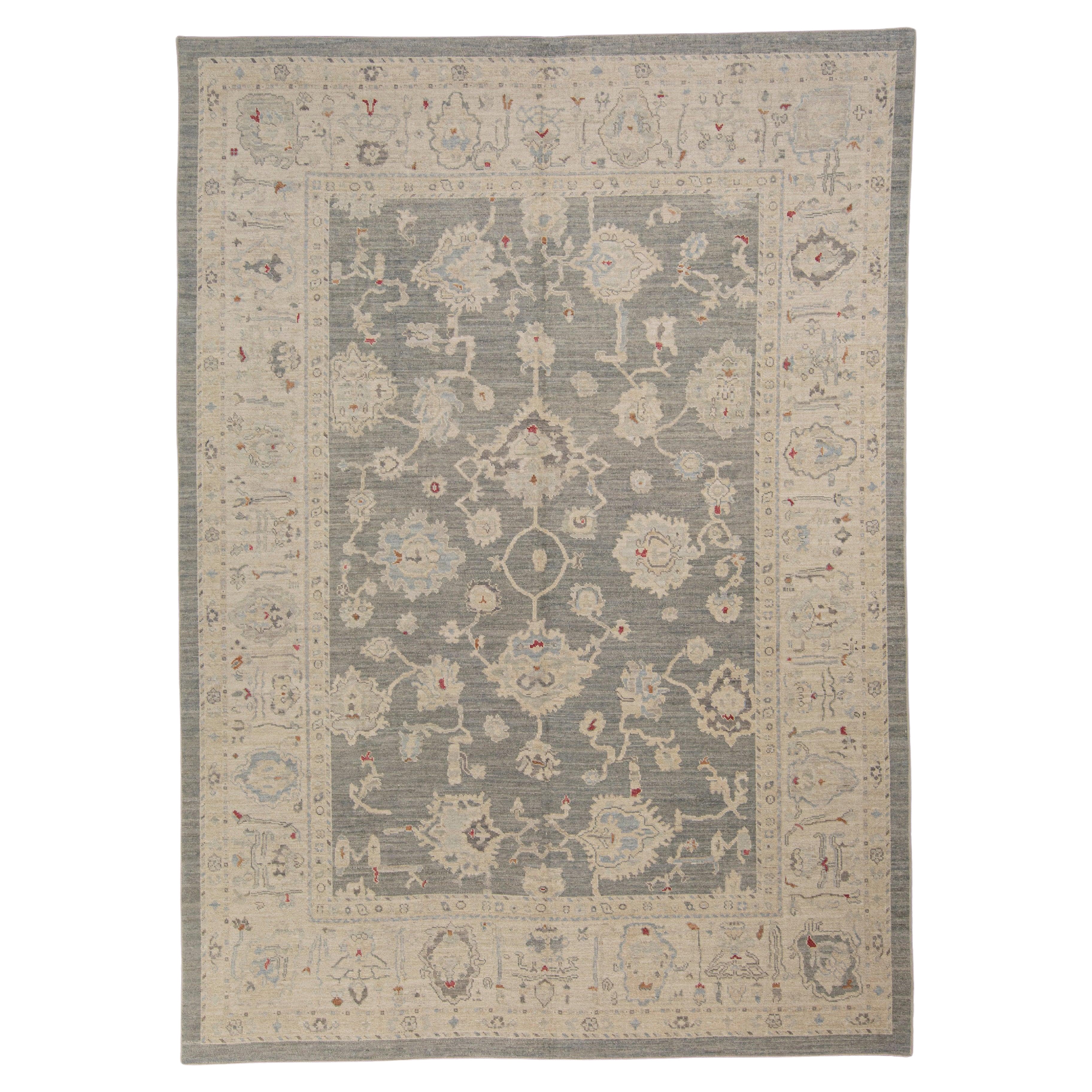 Turkish Oushak Rug 10'2" x 14'2" #3001
