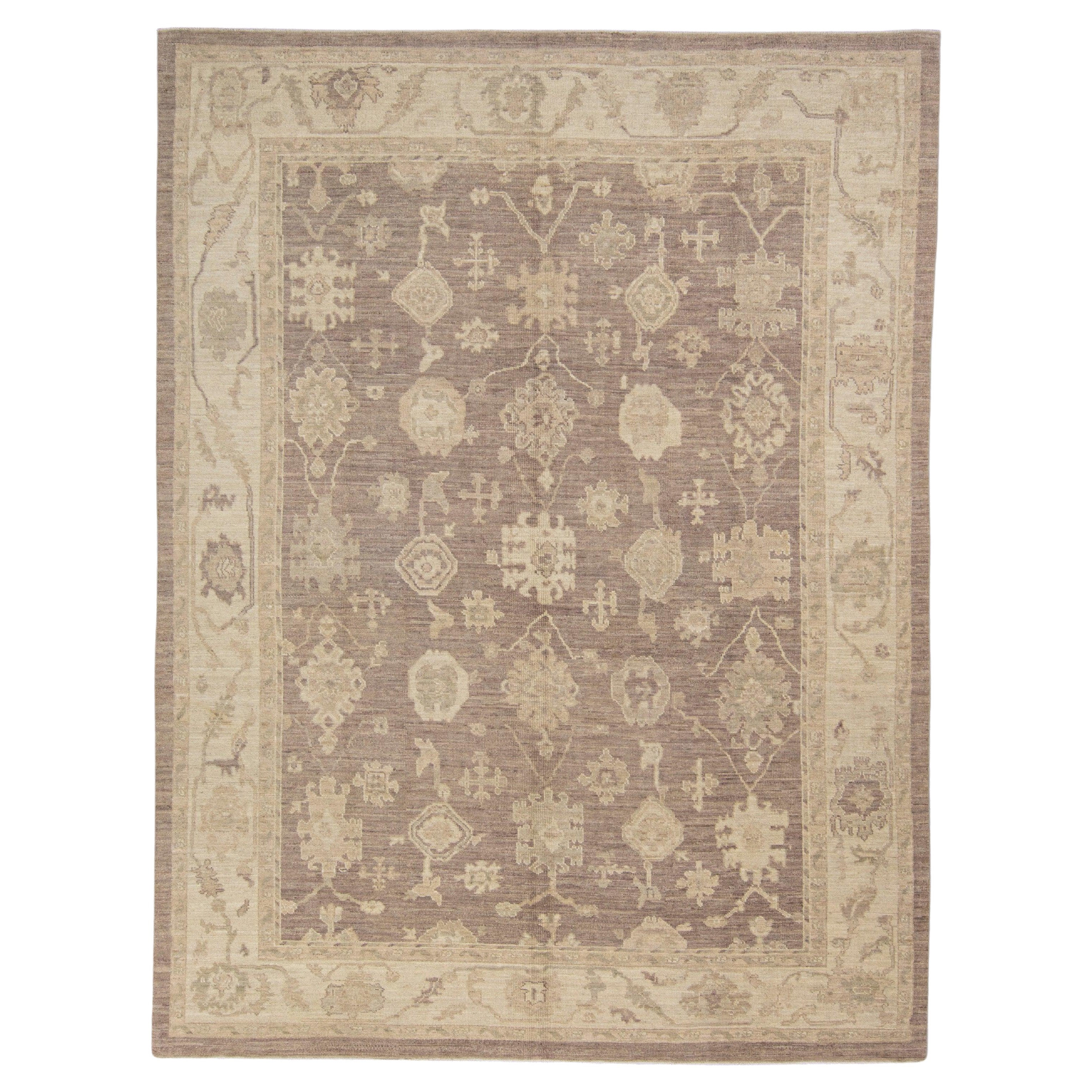 Turkish Oushak Rug 8'7" x 11'5" #240