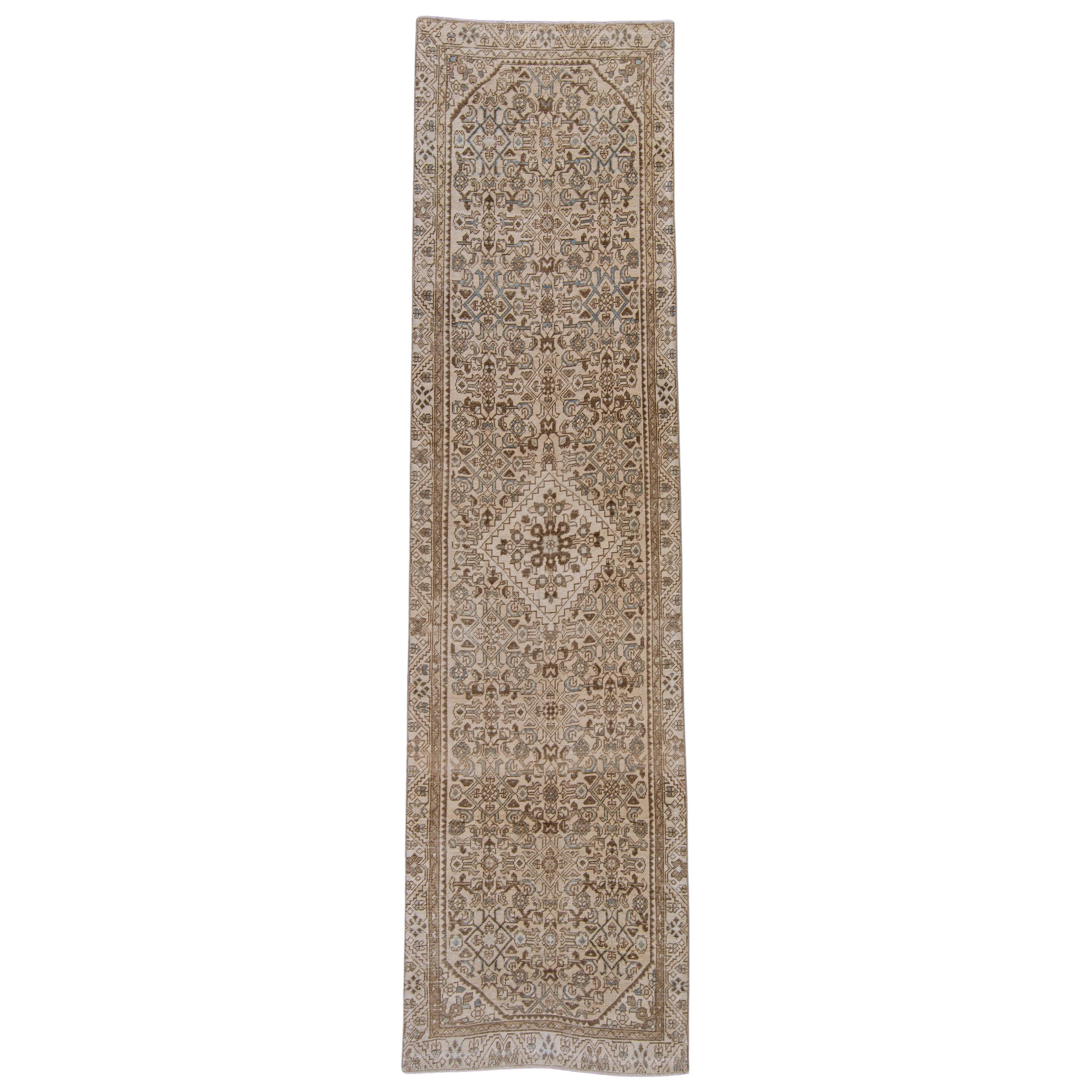 Turkish Vintage Anatolian Rug 3' x 11'7" #6010
