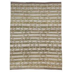 Hand Knotted Modern Moroccan Rug 9'2" x 11'11" #AS-8006