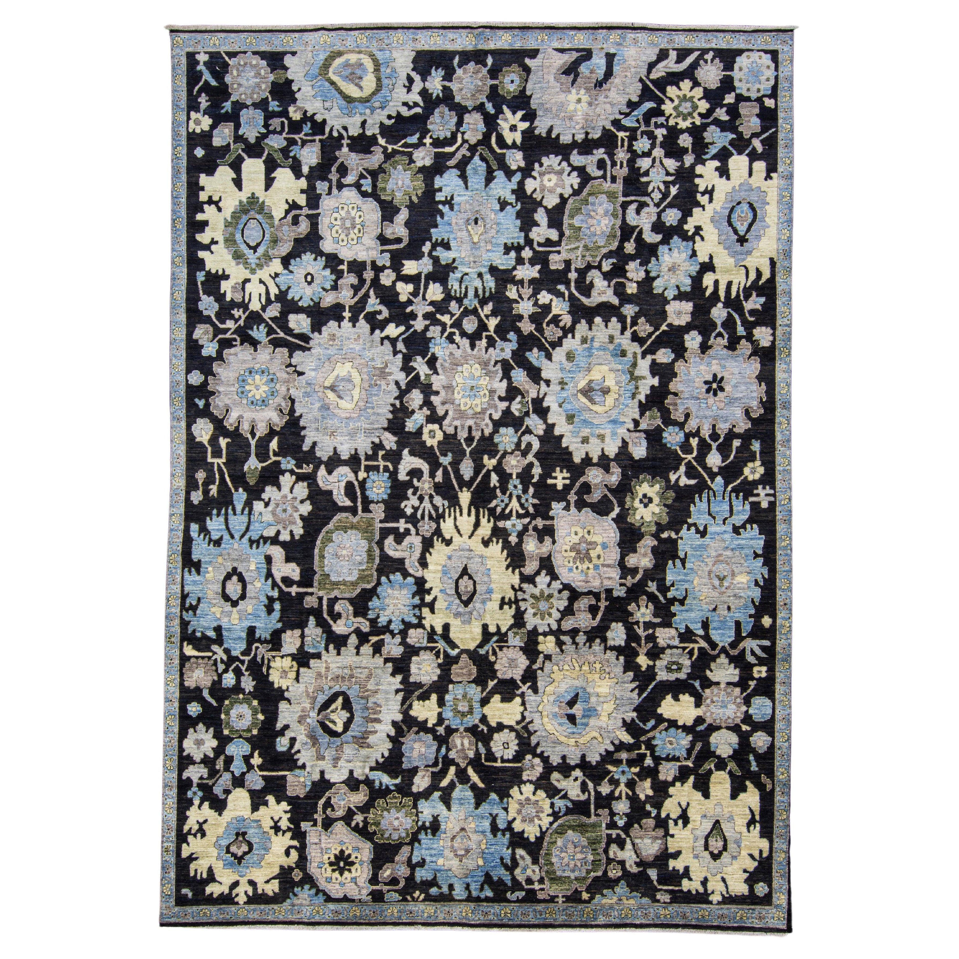 Oriental Hand Knotted Rug 9'2" x 13' #AS-8007 For Sale