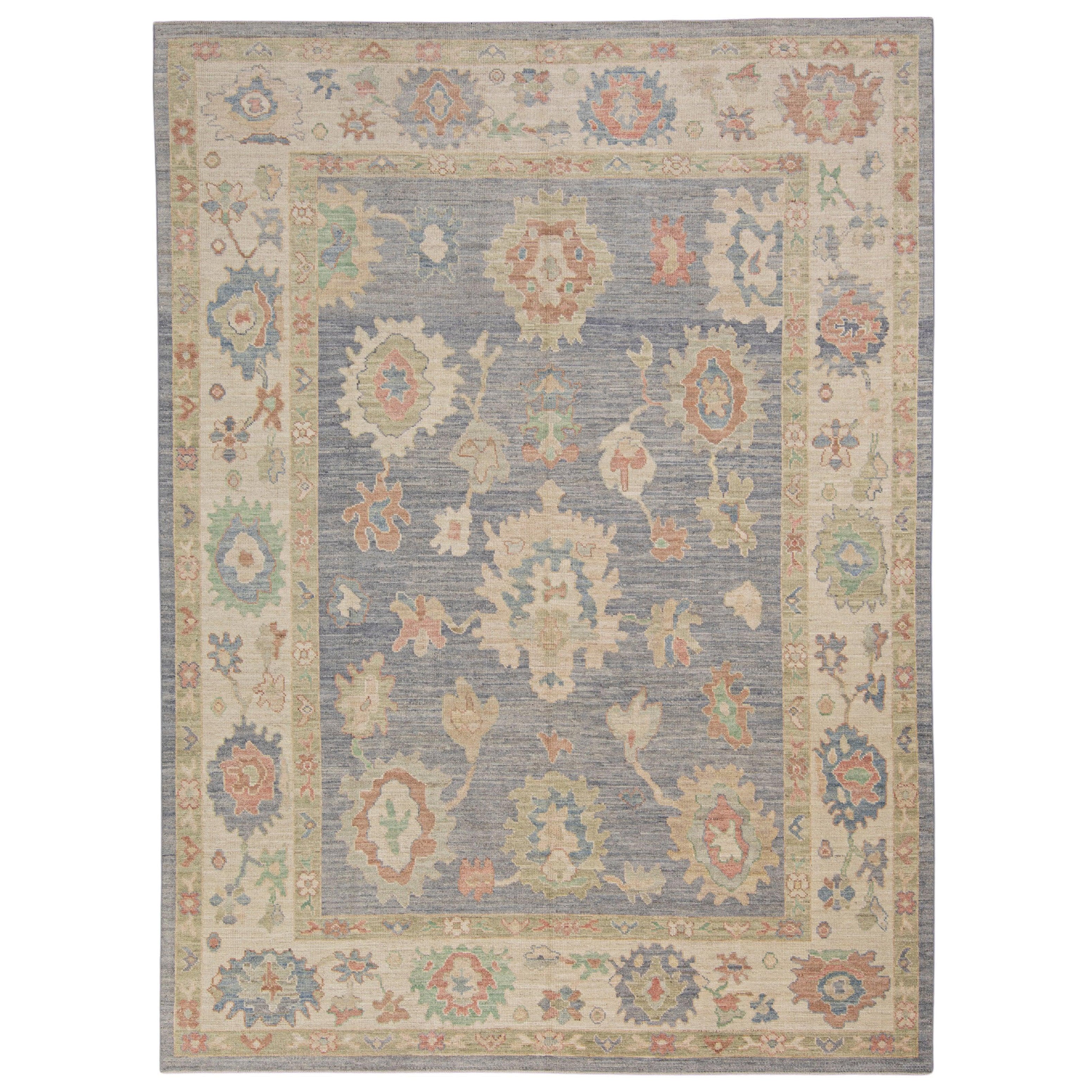 Turkish Oushak Rug 8'10" x 12' #15004