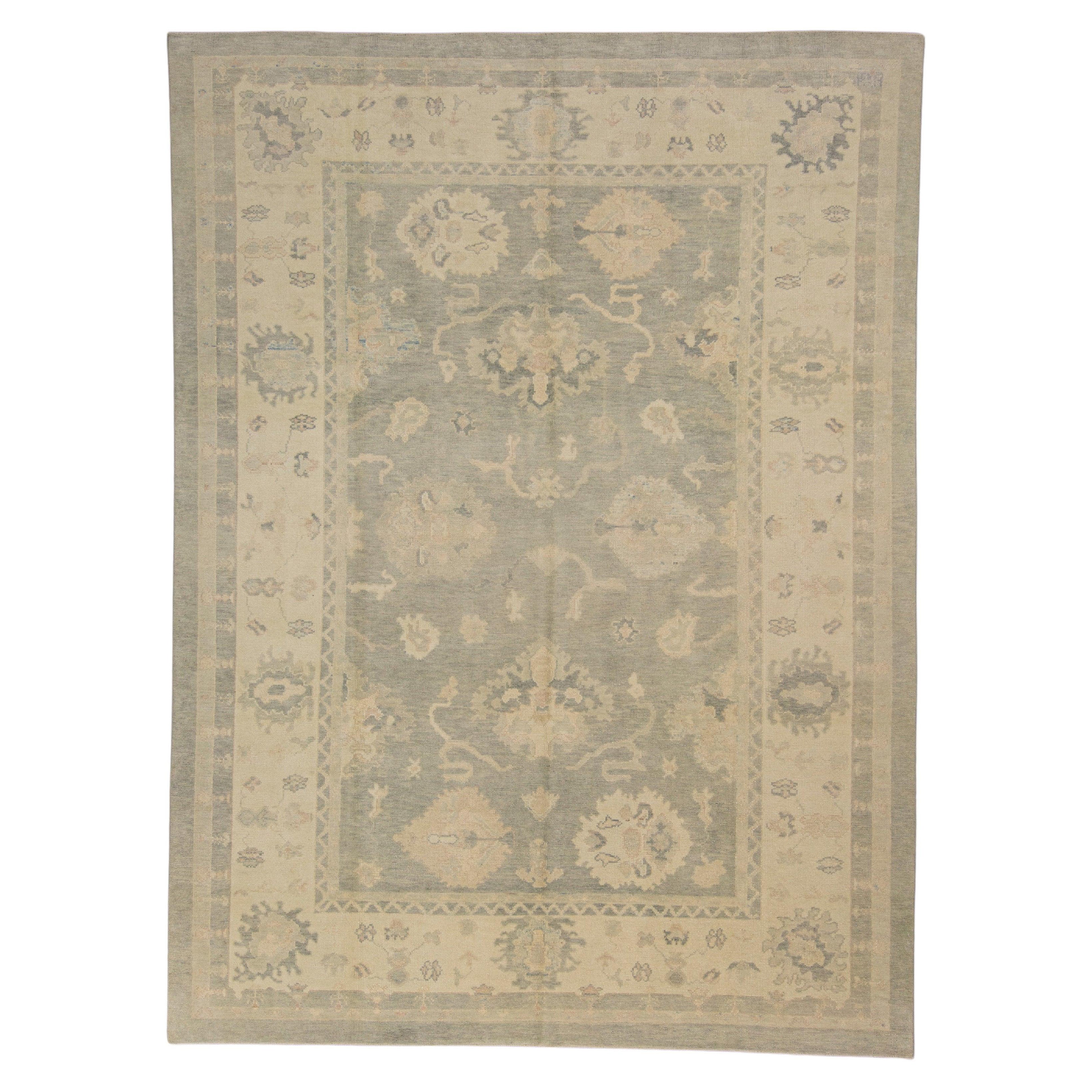 Turkish Oushak Rug 8'10" x 11'11" #7293