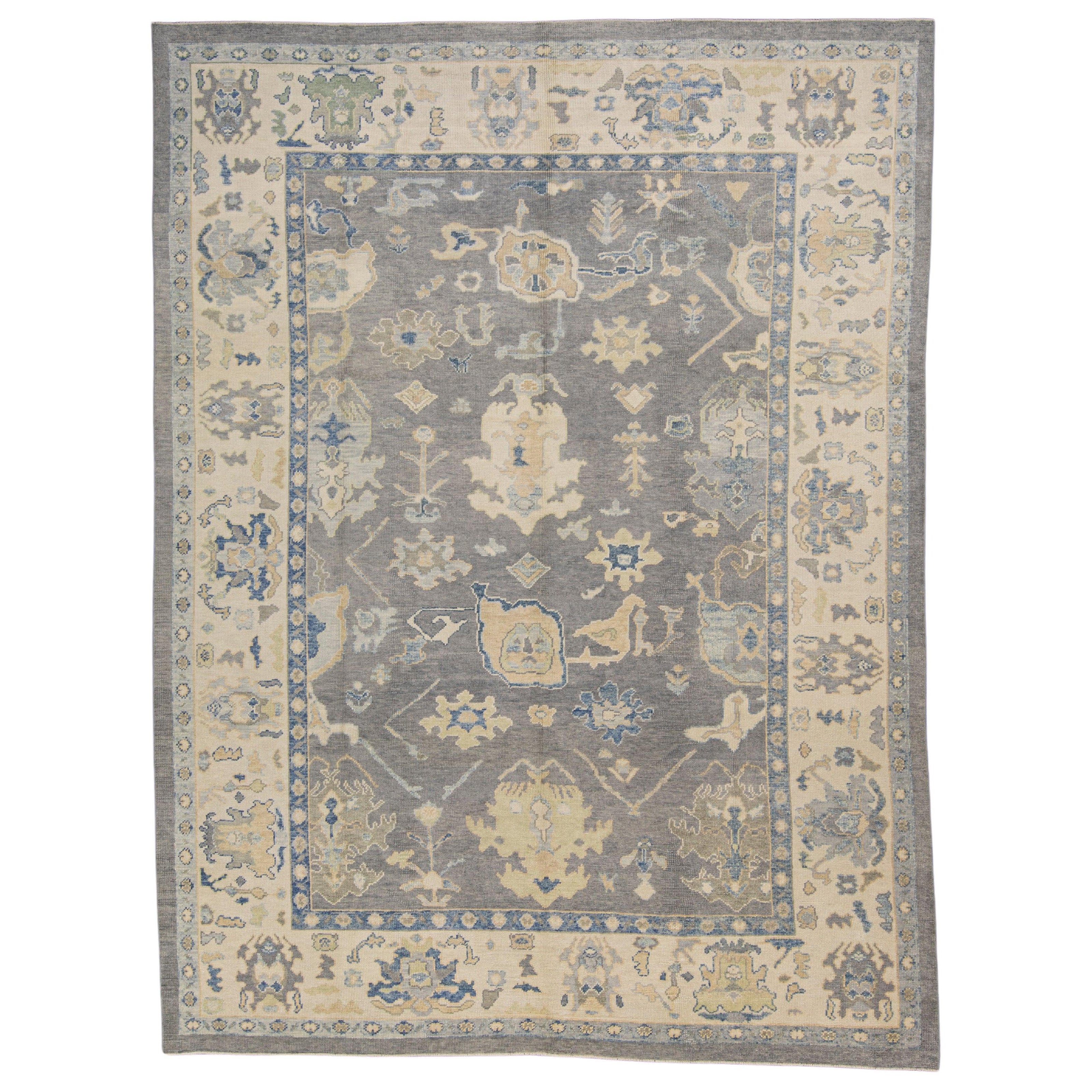 Turkish Oushak Rug 9'3" x 12'4" #7300