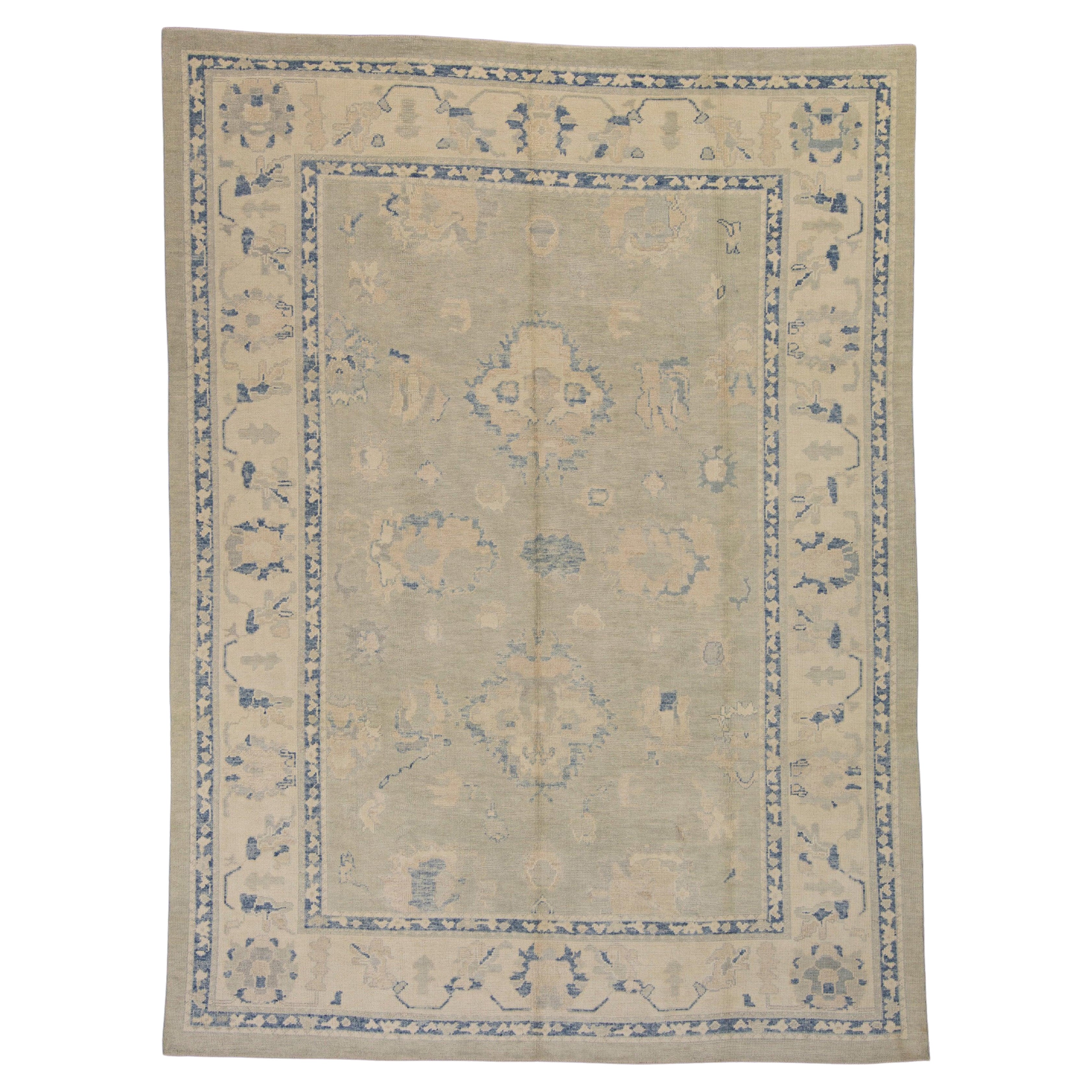 Turkish Oushak Rug 9'1" x 12'3" #7108