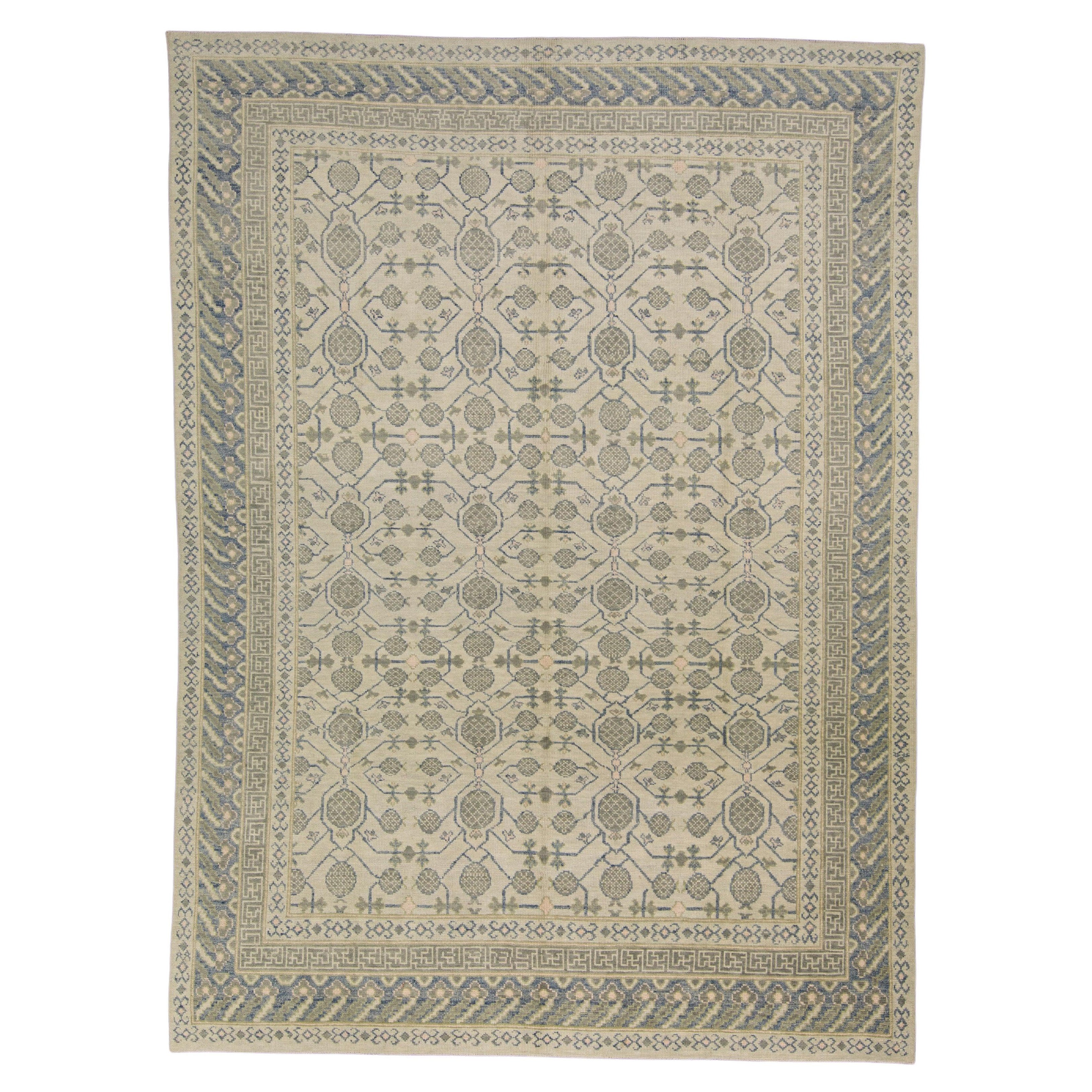 Tapis turc Oushak 8'9" x 11'11" n° 7054
