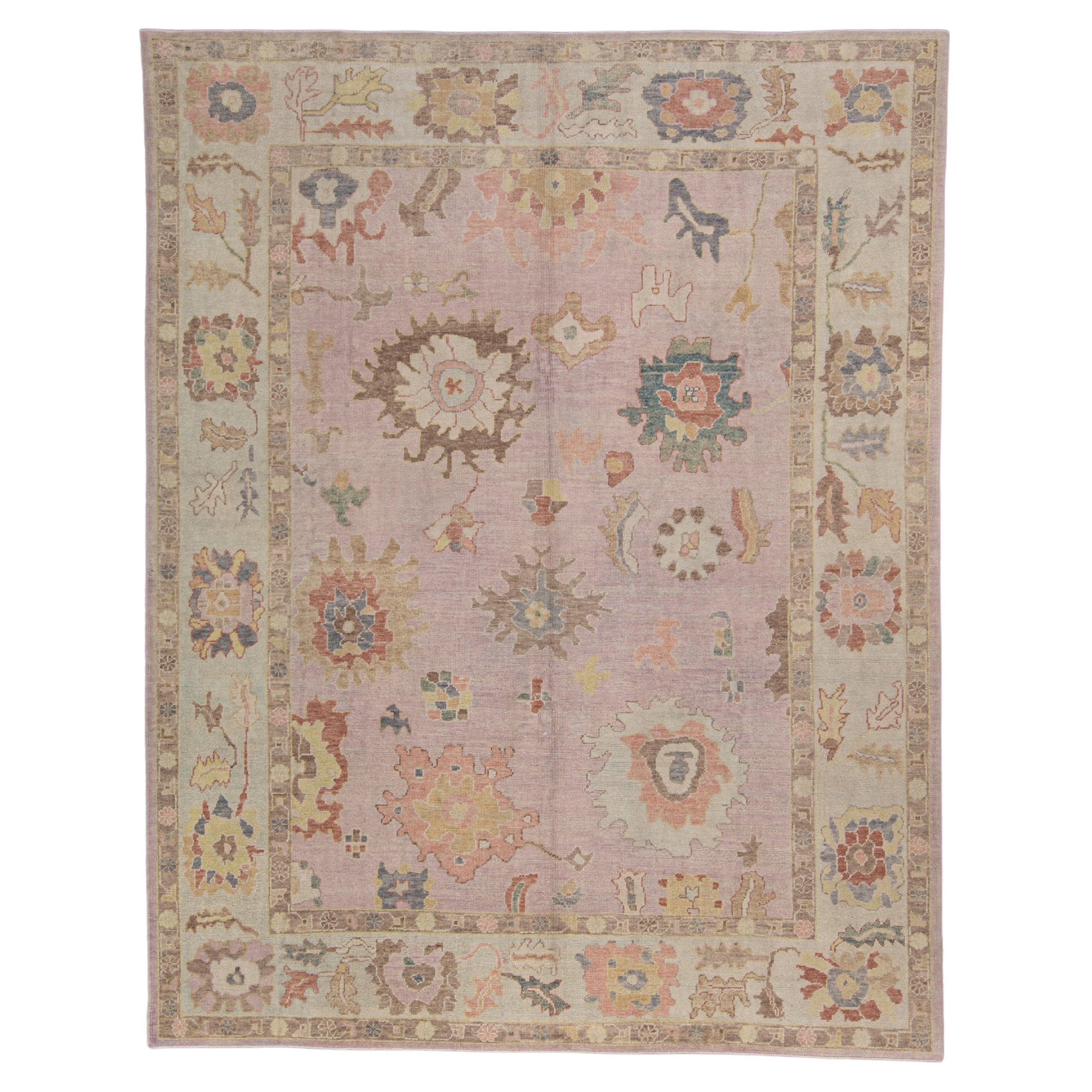 Tapis turc Oushak 9'3" x 11'11" n°1097