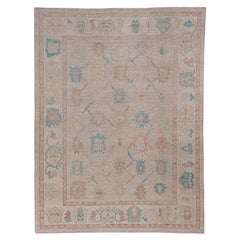 Turkish Oushak Rug 9'4" x 12'4" #1015