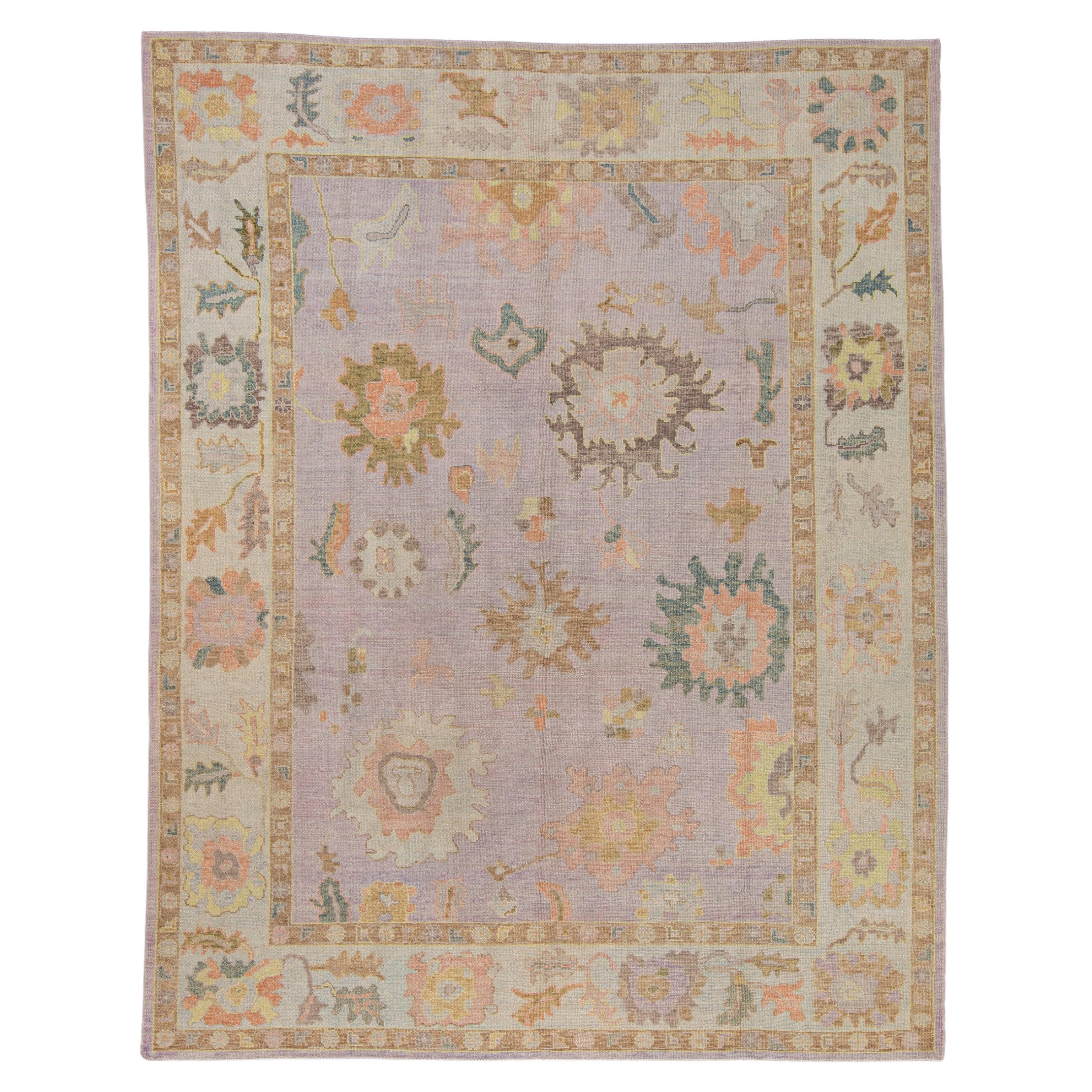 Türkischer Oushak-Teppich 9'9" x 12'5" #1012