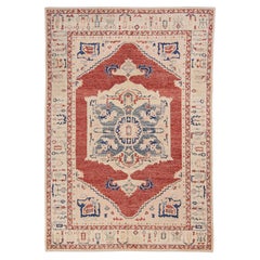 Alfombra turca Oushak de aspecto antiguo 8'7" x 12'5" # 224