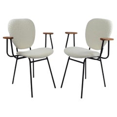 Ensemble de 2 fauteuils par Jacques Hitier pour Tubauto, années 1950, France