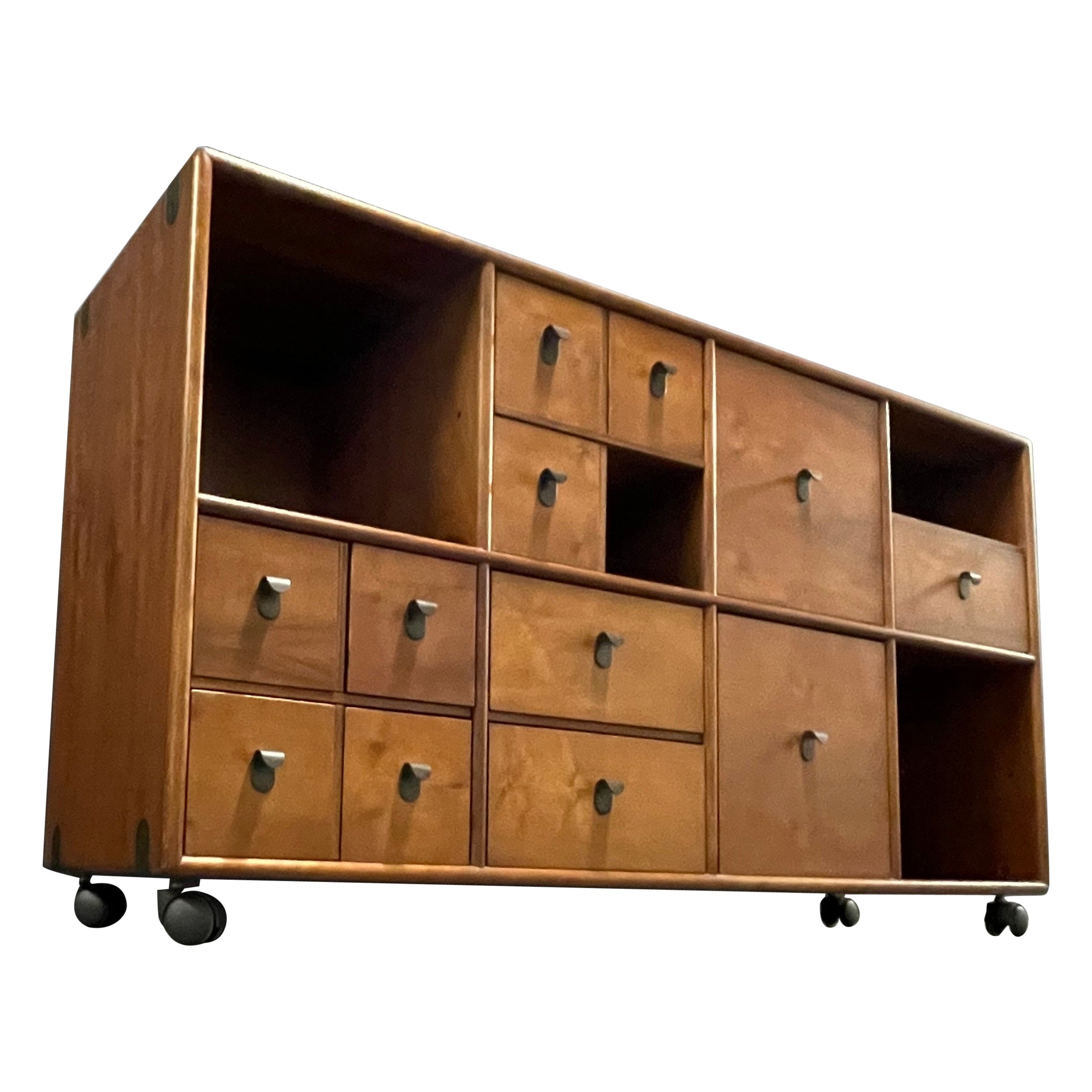 Fascinating convertible modular drawer high- or sideboard no.213 by Bernini For Sale