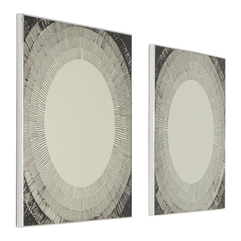 Ensemble de 2 miroirs postmodernes de Deknudt, Belgique, années 1980