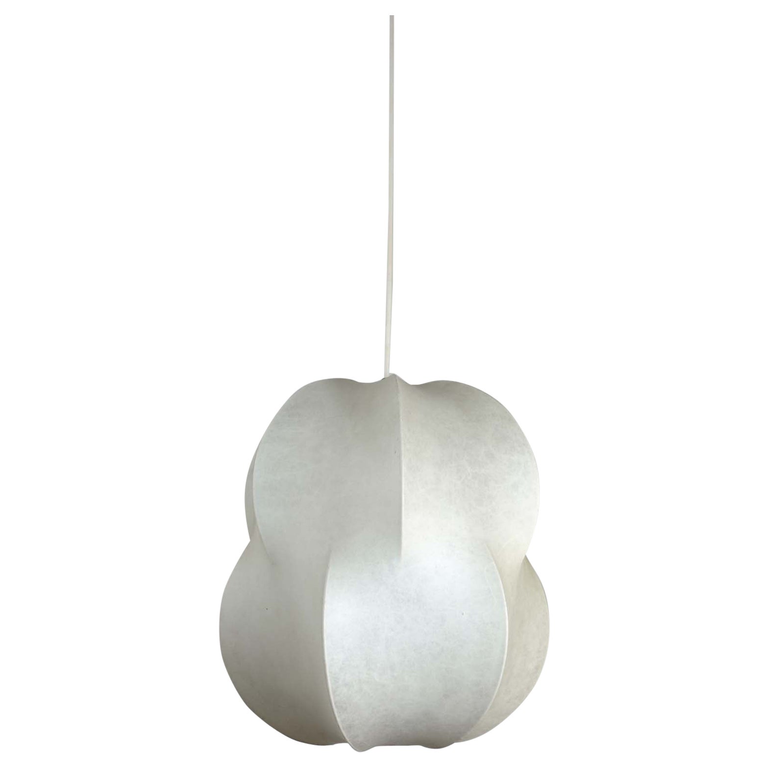 1960 Cocoon Italian Space Age Design Chandelier Ceiling Lamp