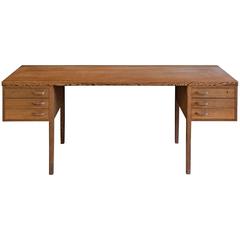 Modernist Freestanding Desk in Wengé Wood by Nanna and Jørgen Ditzel 2